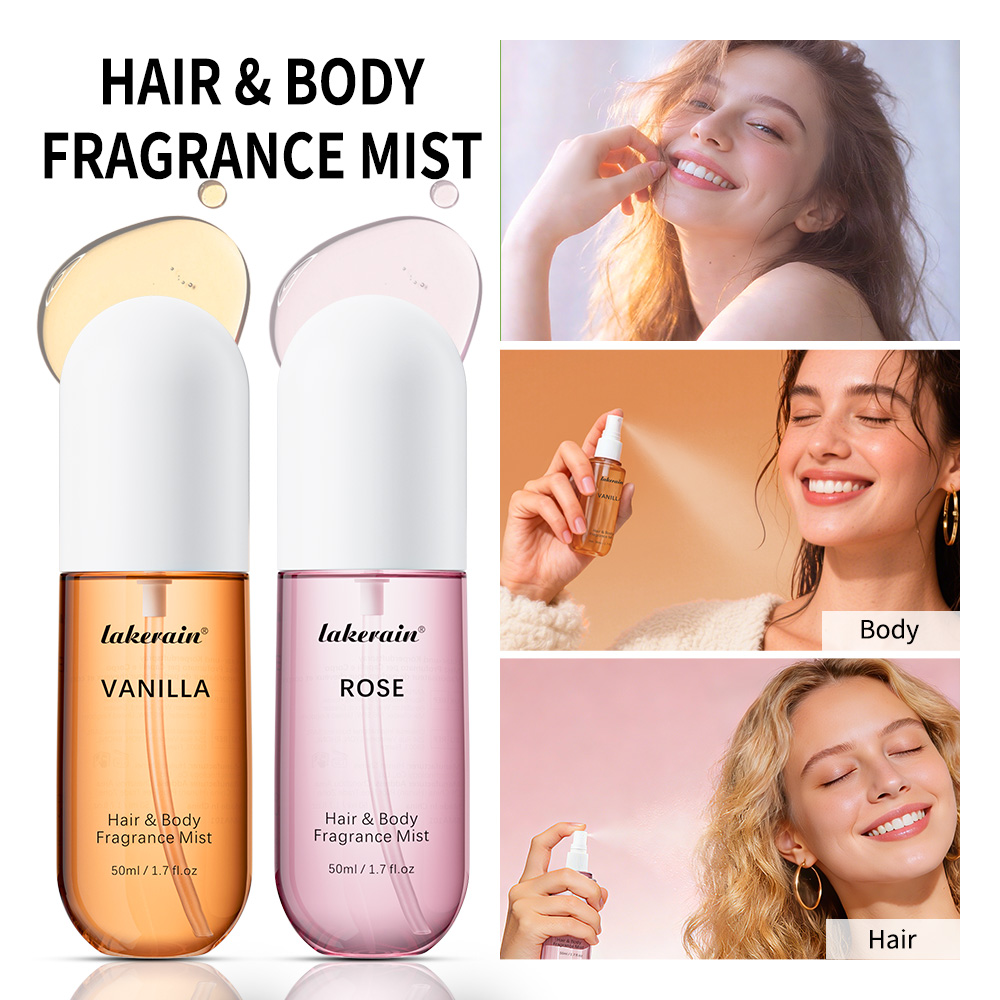Perfume Fragrance Rose - 50ml Vanilya Gül Kokulu Saç ve