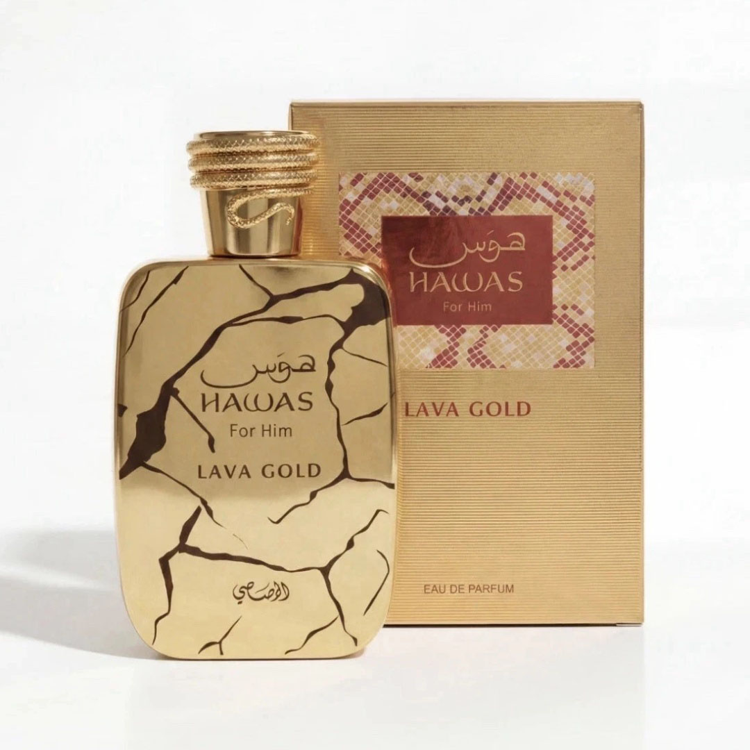 Perfume Fragrance For Men - Rasasi Hawas Lava Gold 100ml Erkek