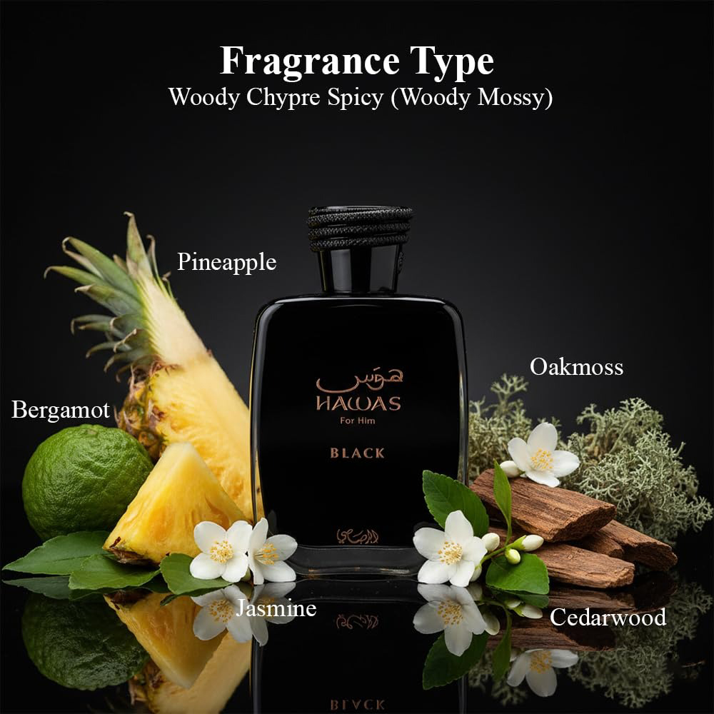 Rasasi Hawas Black Erkekler İç - Perfume Fragrance For Men incelemesi ve fiyatı